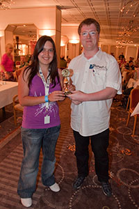 Pokal für die jüngste Teilnehmerin Ann-Kristin (Rakete) 