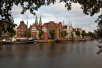 Blick auf die Altstadt von Lübeck
