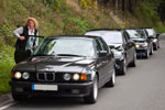 BMW 7er-Konvoi auf dem Weg zum Rhein-Ruhr-Stammtisch