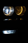 BMW 7er (E38) mit Xenon-Abblendlicht und nachgerüstetm Xenon Nebelscheinwerfern und Corona-Ringen