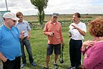 Pause mit Getrnken whrend der Radtour