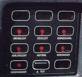 Check-Control im BMW 7er, Modell E23