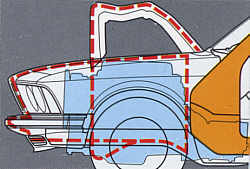 deformierbare Frontpartie