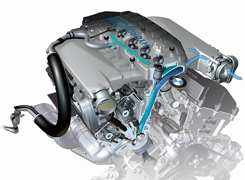 Foto: BMW Hydrogen 7: Wasserstoff V12-Motor (vergrößert)