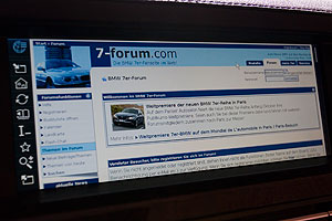 neuer 7er-BMW: vollwertiges Internet auf dem Bord-Monitor