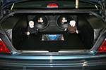 Kofferraum mit Leder und Soundanlage in Timos BMW 740i