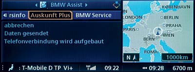BMW Assist - Mit der Funktion "Auskunft Plus"
