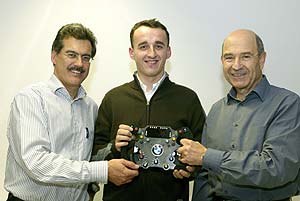 Mario Theissen, Robert Kubica und Peter Sauber