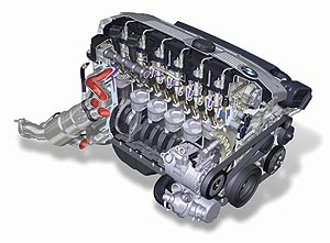 BMW 6-Zylinder-Motor, Schnitt N53