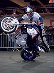 Chris Pfeiffer, Stunt-Weltweister (2003) mit der BMW F 800 S Stunt