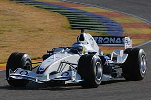 Nick Heidfeld fhrt zum ersten Mal den neuen BMW Sauber F1.06