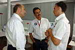 Peter Sauber, Mario Theissen und Robert Kubica
