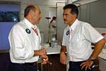 Peter Sauber mit Mario Theissen in Italien