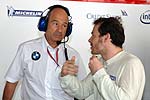 Peter Sauber mit Jacques Villeneuve in Imola / San Marino