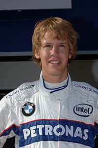 Sebastian Vettel, neuer BMW Sauber F1 Team Fahrer