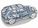 BMW X5 Karosseriestruktur. Intelligenter Leichtbau, hohe Verwindungssteifigkeit und hohe Crashsicherheit
