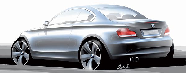 BMW 1er Coupé, Designskizze