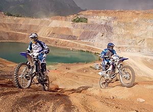 BMW 450 Sportenduro Erzberg Rodeo 2007, links: Chris Pfeifer, rechts: Andy Lettenbichler