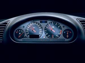 BMW M3, Modell E36, Instrumente, 1992
