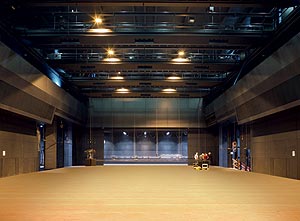 BMW Welt Baustelle, Foto aus Juli 2007, Innenansicht Auditorium (multifunktionales Veranstaltungsforum)