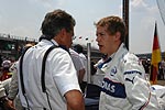 Sebastian Vettel mit Mario Theissen in Indianapolis/USA