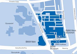 Standortkarte BMW Mnchen