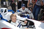 Nick Heidfeld mit Oliver Pocher am Formel BMW