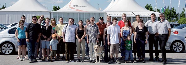 Fahrerlebnis fr Blinde und Sehbehinderte am 01.06.2008, BMW Fahrer-Training
