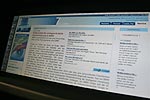 Internet auf dem Bord-Monitor des BMW X6 ConnectedDrive