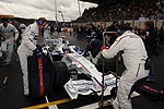 Nick Heidfeld vor dem Start des F1-Rennens in Spa/Belgien