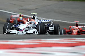 Robert Kubica beim F1-Qualifying in Spa, Belgien