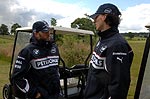 Nick Heidfeld und Robert Kubica im Whittlebury Park Golf Club
