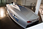 BMW H2R, angetrieben von Wasserstoff, hat 9 Weltrekorde mit Wasserstoff aufgestellt, im Ausstellungsbereich 'Visionen'