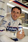 Robert Kubica in der BMW Sauber Box