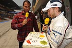 Kai Ebel und Nick Heidfeld feiern die 300. RTL-bertragung von einem F1-Rennen