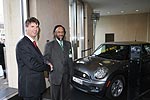 Harald Kr�ger, Mitglied des Vorstands der BMW AG (l.) und Dr. Rajendra Pachauri, Friedensnobelpreistr�ger und Vorsitzender des UN Weltklimarates IPCC beim Nachhaltigkeitsgipfel der BMW Group in Berlin