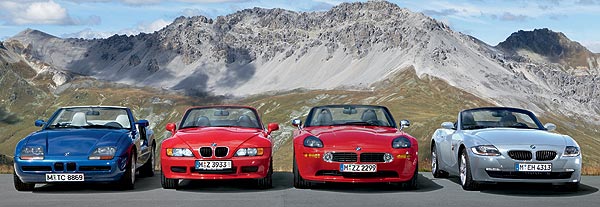 BMW Z1, BMW Z3, BMW Z8 und BMW Z4
