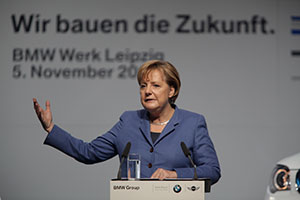 Startschuss MCV Produktion BMW Werk Leipzig, Bundeskanzlerin Dr. Angela Merkel
