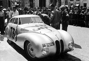 BMW 328 Mille Miglia Kamm Rennlimousine beim Gran Premio Brescia delle Mille Miglia, 28.04.1940