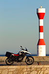 BMW G 650 GS, Standaufnahme on location