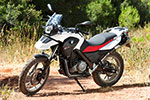 BMW G 650 GS, Standaufnahme on location