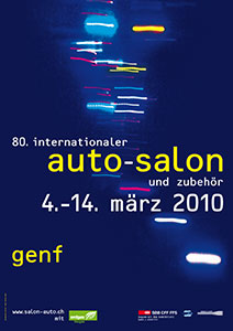 offizielles Plakat zum Internationalen Autommobilsalon Genf 2010