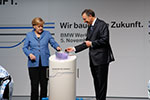 Startschuss MCV Produktion BMW Werk Leipzig, Bundeskanzlerin Dr. Angela Merkel und Dr. Norbert Reithofer, Vorstandsvorsitzender BMW AG