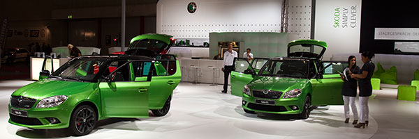 Skoda präsentierte neben BMW als einziger Autohersteller sportliche Serienfahrzeuge 