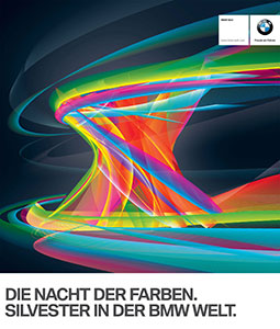 Die Nacht der Farben - Silverster 2010 in der BMW Welt