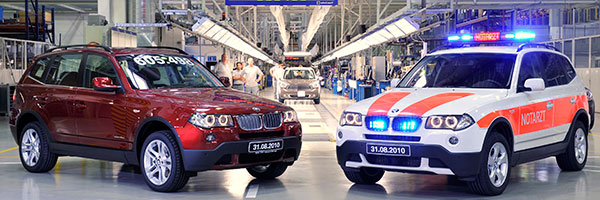 Der vorletzte und der letzte BMW X3 der ersten Generation in Graz