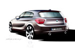 BMW 1er Reihe, Design Zeichnung