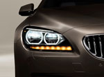 Das neue BMW 650i Gran Coupé, Exterieur: Adaptive LED-Scheinwerfer, Tagfahrlicht, LED-Blinker 