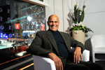 Harry Belafonte in dere BMW GOLDEN BEAR LOUNGE