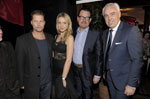 Svenja Holtmann und Til Schweiger, Kai Diekmann , Hans-Reiner Schr&ouml;der (Direktor der Niederlassung Berlin).